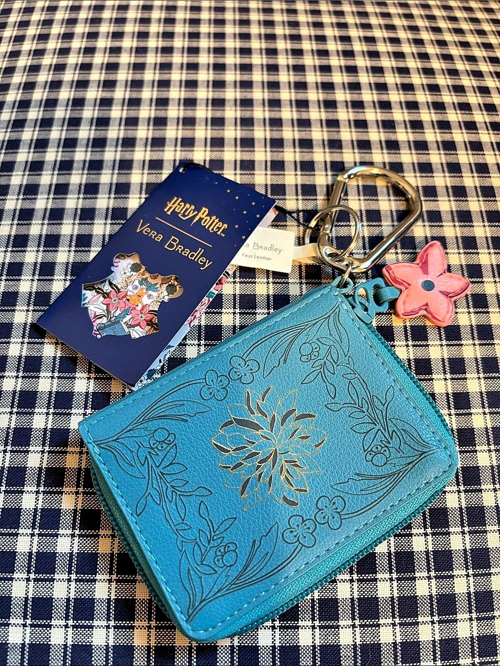 Vera Bradley Harry Potter Zip ID Case Blue